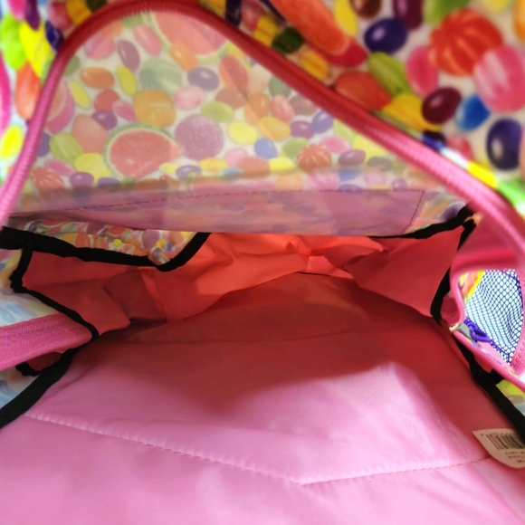 CANDY PINK BACKPACK/BOOKBAG 2 COMPARTMENTS - Picture 3 of 4